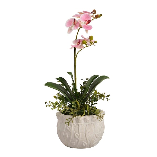 Jeco Floral Arrangement with Resin Pot HD-BT079 - main